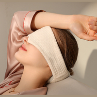 Masque pour les yeux et la nuque, 1 pièce, 2 en 1, avec lumière occultante, masque pour dormir avec les yeux bandés, pour le voyage et le train