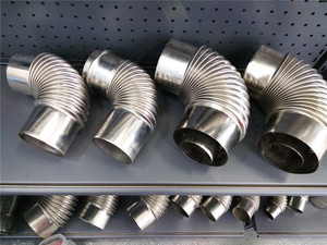 Coude de chaudière à gaz 60 mm 75 mm 80 mm Coude de <span class=keywords><strong>cheminée</strong></span> en acier inoxydable pour cuisinière à gaz Chauffage à gaz - Product Image 6