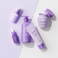 Ensemble d'emballages de luxe personnalisés pour soins de la peau : tube, flacon pompe, flacon compte-gouttes, pot 500ml, 250ml, 150ml, 50g avec boîte cadeau