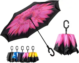 Paraguas de lluvia barato personalizado de alta calidad gratis PFAS/paraguas de Golf de promoción personalizada/paraguas de promoción recto de publicidad