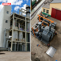 Usine de distillation pour la purification des huiles usagées, séparant les matières premières mixtes en huile de base diesel de haute qualité