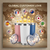 Gobelet isotherme personnalisé de 20 oz avec logo, couvercle magnétique, en acier inoxydable sans BPA, tasse à café, vente en gros pour cadeau de bureau