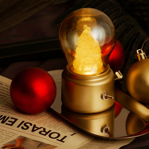 NUEVA Lámpara LED de Noche Recargable USB 2026, Estilo Vintage Creativo, Mini Lámpara de Escritorio Portátil para Decoración de Mesita de Noche, Hogar y Cafetería - Product Image 2