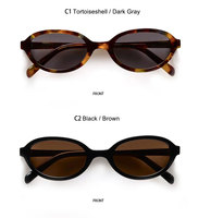 SUNEYES OEM&ODM Y2K Lunettes de soleil classiques de haute qualité, légères, ovales, petites montures, unisexes