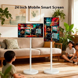 24-inch Portable Smart <b>TV</b> - <b>Stand</b>-mounted Touch Screen With Customizable Display Intelligent Interactive Conference Machine - En - Product Image 2