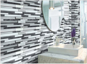 Mosaico de Vidrio y Metal Aqua, Plateado, con Múltiples Diseños, Decoración Clásica para Pared, Mosaico para Decoración del Hogar a Bajo <span class=keywords><strong>Precio</strong></span> - Product Image 6