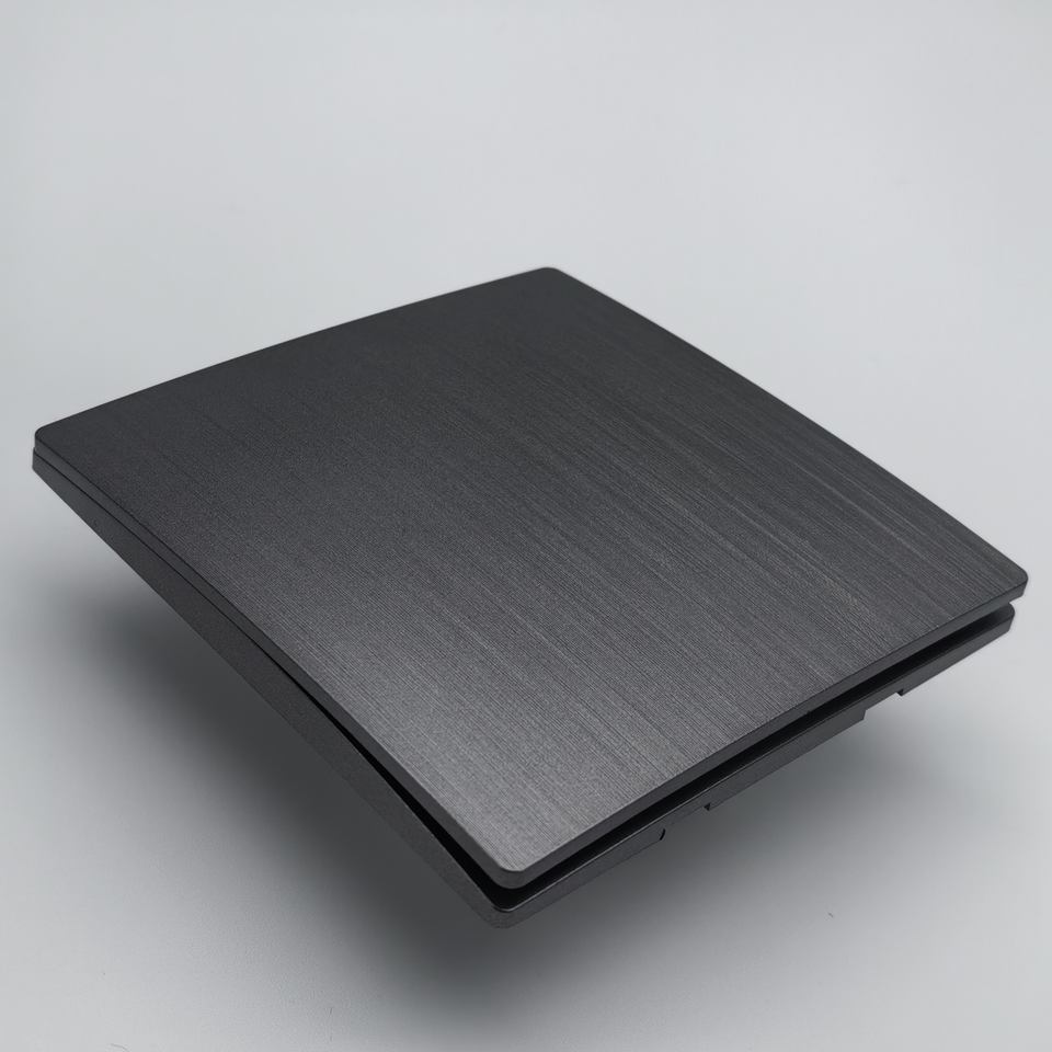 VNX Switch and Socket Colorful Big Button Pc Skin Feeling Panel Grey 1 Gang 1/2 Way 250v Touch Light Electric Wall Switch