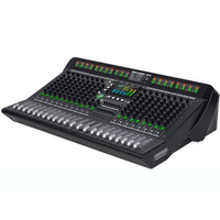 Konsol Mixing 10.14.18-way dengan Amplifier, Pemutar Komprehensif Layar LCD Besar 5-inci, Perangkat Efek Digital 99 Mode Ganda