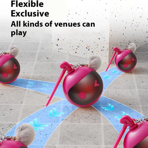 Akıllı kedi oyuncak top engel Dodging kapalı köpek top oyuncak kediler yavru köpekler için kuş Bark eğitim Pet oyuncaklar - Product Image 5