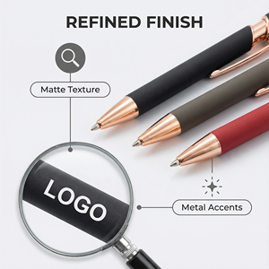 Custom Logo 2 in 1 Rose <b>Gold</b> Metal Ballpoint <b>Pen</b> With Stylus 1.0mm Novelty Aluminum Soft Touch Screen Engraved Promotional <b>Pens</b> - Product Image 5