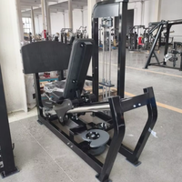 Machine de musculation professionnelle à charge par broches pour presse à jambes assise et extensions/curls