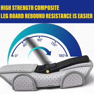 Attelle de genou à ressort en néoprène gris-noir avec protection professionnelle pour l'<span class=keywords><strong>escalade</strong></span> et les squats – Dispositif d'assistance - Product Image 4