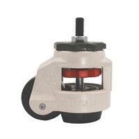 Roulettes pivotantes GD-100F pour machines lourdes, usage industriel, plaque de nivellement réglable, atelier, entrepôt, mobilier, 750 kg