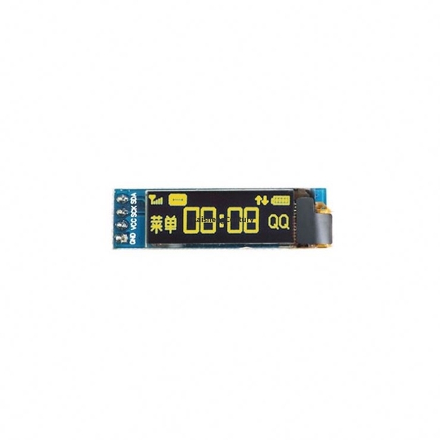 0.91-Inch OLED Display Module 12832 Dot Matrix IIC White Blue 0.91oled Module Ssd1306