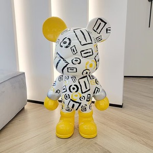 Estatua de Oso Gigante de Resina Abstracta de Alta Calidad, Oso Espacial de Fibra de Vidrio, Artesanías para Decoración del Hogar, Escultura Artística - Product Image 6