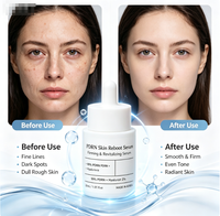 Sérum Visage Revitalisant aux Peptides PDRN, Acide Hyaluronique, Vitamine C, Correcteur de Pigmentation Raffermissant, Sans Sulfate, 30mL, Marque Privée