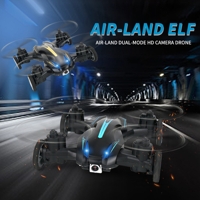 Flytec Fy-d85w 2 in 1 Air-ground Dual Mode Aircraft Drone With Hd Camera Flying Car Remote Control Drone Kids Toys