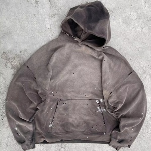 400GSM <b>Comfy</b> <b>Hoodie</b> Vintage Acid Washed Manufacturer Custom logo Digital Printed Cozy <b>Hoodie</b> <b>Hoodie</b> Cotton Vintage for Men - Product Image 1