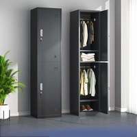 Casier à porte simple réglable et verrouillable en acier durable |   Armoire de rangement commerciale pour hôtels et salles de sport
