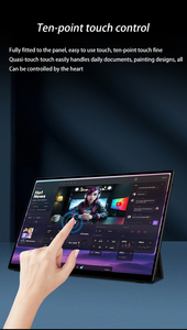 16inch 1080p IPS được xây dựng trong pin vật liệu hợp kim nhôm USB-C hai loa màn hình cảm ứng màn hình di động với tất cả trong một đứng - Product Image 5