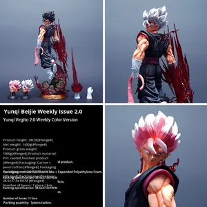 Figura Decorativa de Escritorio de Dragon Ball 2D, Periférico de Anime de Moda con Diseño de Cloud Bejita, Figura Semanal de Color, Hecha de PVC Duradero - Product Image 2