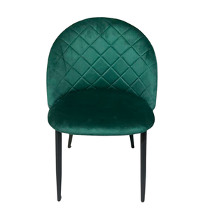 Silla de Comedor Italiana de Lujo con Tapicería de Terciopelo, Estilo Minimalista Nórdico Retro, Simple, Casual y Duradera - Product Image 1