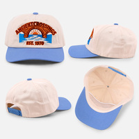 Gorra de Béisbol Retro Personalizada, Estilo Vintage, con Logotipo Bordado, Dos Tonos, Cierre a Presión, Visera Corta
