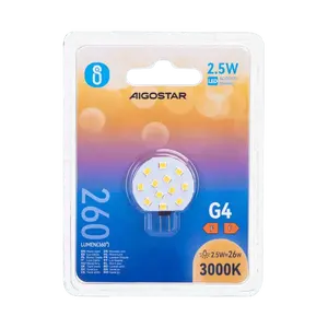 Lampadina LED G4 2.5W, 3000K, 240 Lumen, Basso Consumo, Lunga Durata, Ideale per Illuminazione Decorativa e d'Ambiente - Product Image 2