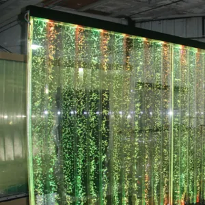 Panel de partición de pared de agua de burbuja, adornos de Acuario, Burbuja de agua dinámica RGB, cambio de Color, pantalla de pared de salón