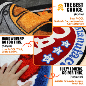 Basketballförmige Design-Fußmatte mit Antirutsch-Funktion, Wasserabsorbierend und Weich getuftet für Kinderzimmer und Spielzimmer - Product Image 5