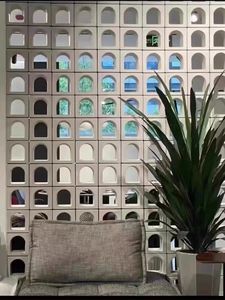 Plester dekorasi pagar eksterior dan Interior dinding beton berongga kualitas tinggi blok angin semen Firebrick - Product Image 6