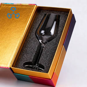 Ensemble de verrerie de luxe personnalisé pour mariage, gobelets <span class=keywords><strong>à</strong></span> <span class=keywords><strong>vin</strong></span> en cristal rouge et <span class=keywords><strong>blanc</strong></span>, logo imprimé pour hôtel, restaurant, fêtes - Product Image 4