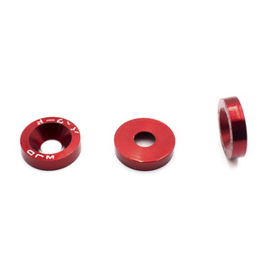 Juego de 8 arandelas de aluminio para marco de matrícula, accesorios decorativos para modificación de automóviles - Product Image 3