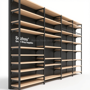 ชั้นวางสินค้าในร้านขายของชำ ชั้นวางของใน<span class=keywords><strong>ตลาด</strong></span>แบบไม้ ชั้นวางสินค้าในซูเปอร์มาร์เก็ต ตู้โชว์เครื่องประดับเหล็ก - Product Image 4