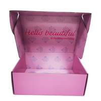Boîte de papier ondulé d'expédition d'impression de logo personnalisé avancé pour l'expédition express de cadeau de crème de visage avec la stratification mate de gaufrage
