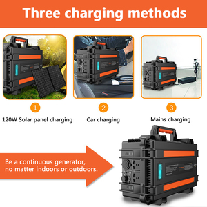 Generador de Energía Solar con Batería de Litio Premium, Generador Solar de 3000W, Gran Capacidad, Estación de Energía de Emergencia CA/CC de 1000W - Product Image 4