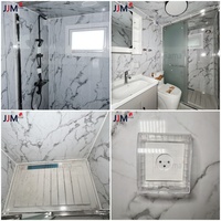 Maison préfabriquée de luxe à mur bleu JJM Australie Standard 20 pieds 30 pieds 40 pieds Conteneur extensible Maison Pliable Immeuble de bureaux en acier