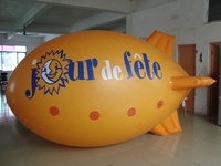 Vente chaude : Dirigeable publicitaire gonflable Zeppelin Tubo LLFC certifié EN71 avec options OEM à vendre