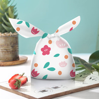 Emballage cadeau personnalisé en gros, oreilles de lapin de dessin animé, en-cas, bonbons, pain, motif animal mignon, pochette en EVA, recyclable, avec bec verseur