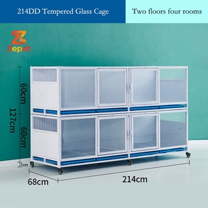 <span class=keywords><strong>Cage</strong></span> de Luxe Modulaire Robuste pour Animaux de Compagnie et d'Élevage, pour Clinique Vétérinaire, avec Parois Solides - Product Image 6