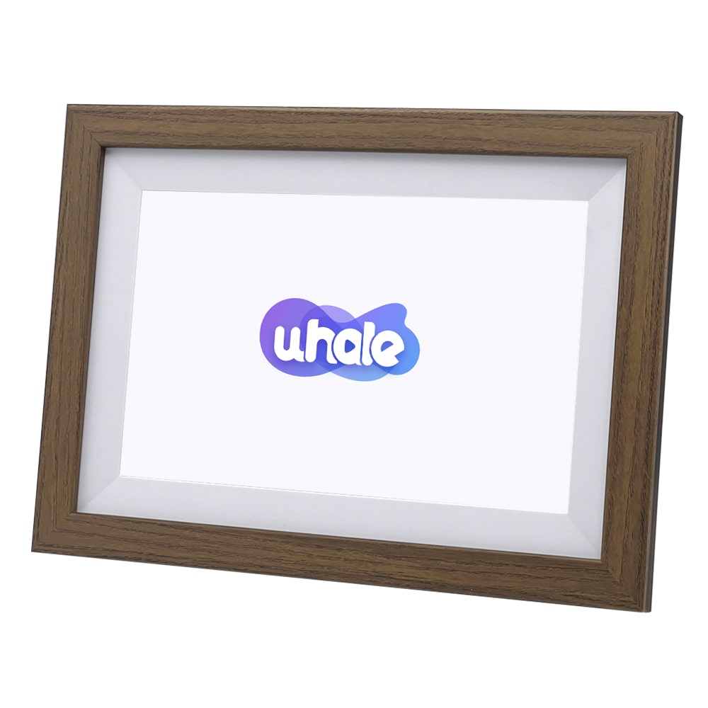 White with walnut wood