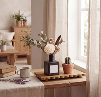 Meilleures ventes : Présentoir en bois festonné multi-usages couleur noyer style shabby chic pour tables, étagères, comptoirs
