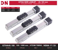 Eje Lineal con Husillo de Bolas GTHA Compatible con Motor Servo Pasos a Pasos, Carrera Personalizada, Movimiento Lineal