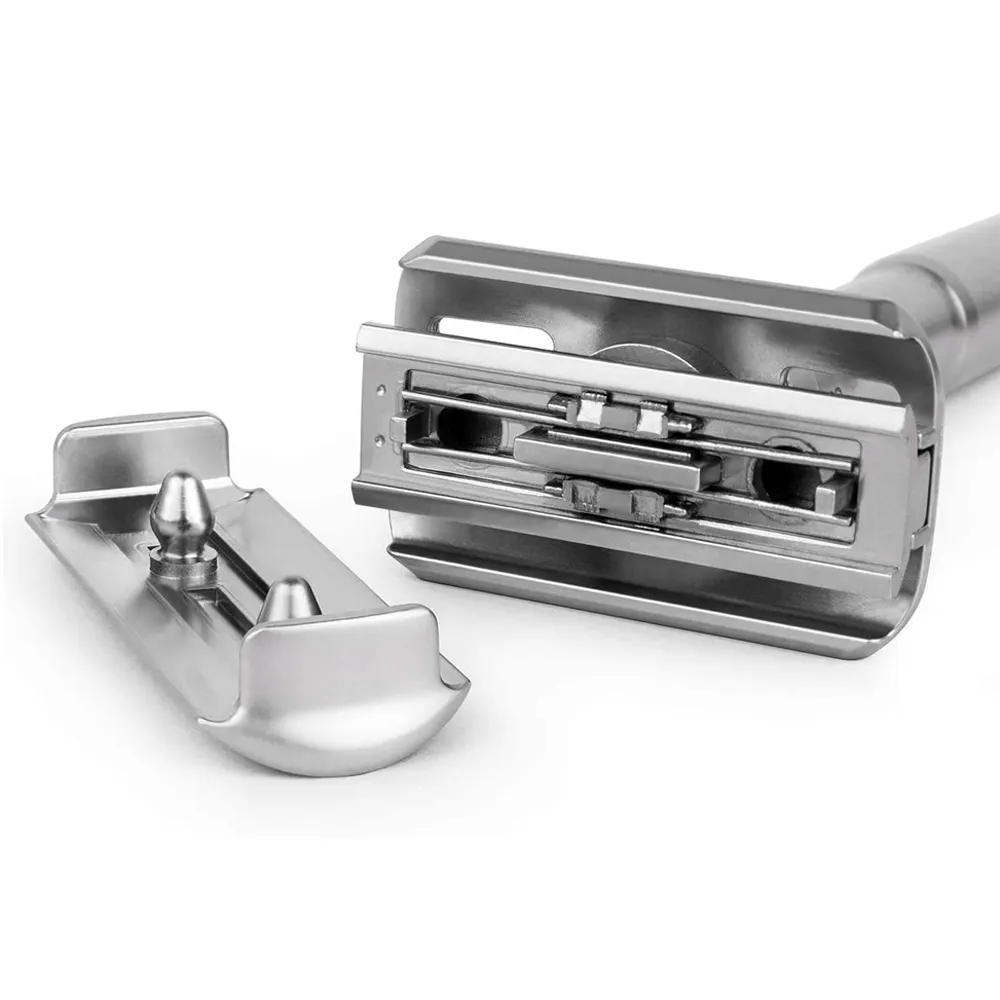 Safety Razor Adjustable Double Edge stainless steel blade Manual Shaving Razor Zinc Alloy material