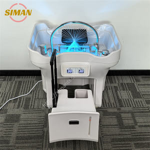 Siman Professional Hair Washing Head Terapia de agua circulante White Portable Shampoo Sink para Salon <span class=keywords><strong>Spa</strong></span> con precio barato - Product Image 1