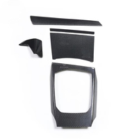 Pour BMW M3 G80 M4 G82, garnitures intérieures en fibre de carbone sèche, couvre-console, avec ruban adhésif double face, 5 pièces/ensemble, moulures de recouvrement, 2020 2021
