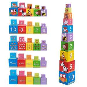 Personalizzato Eco Friendly Cartoon colorato scatola di carta creativa impilabile blocchi di costruzione impostati altri giocattoli educativi - Product Image 4