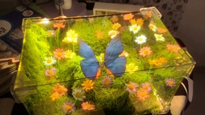 Caja de Regalo Divertida <span class=keywords><strong>para</strong></span> Cumpleaños de Novia, Creativa, con Mariposas de Primavera, Hecha a Mano, Luz Nocturna Pequeña de Madera, Color Personalizado, Moderna - Product Image 6