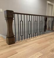 Balustres en fer forgé, design élégant, balustrades métalliques durables, rampes d'escalier pour maison, villa, appartement, chalet
