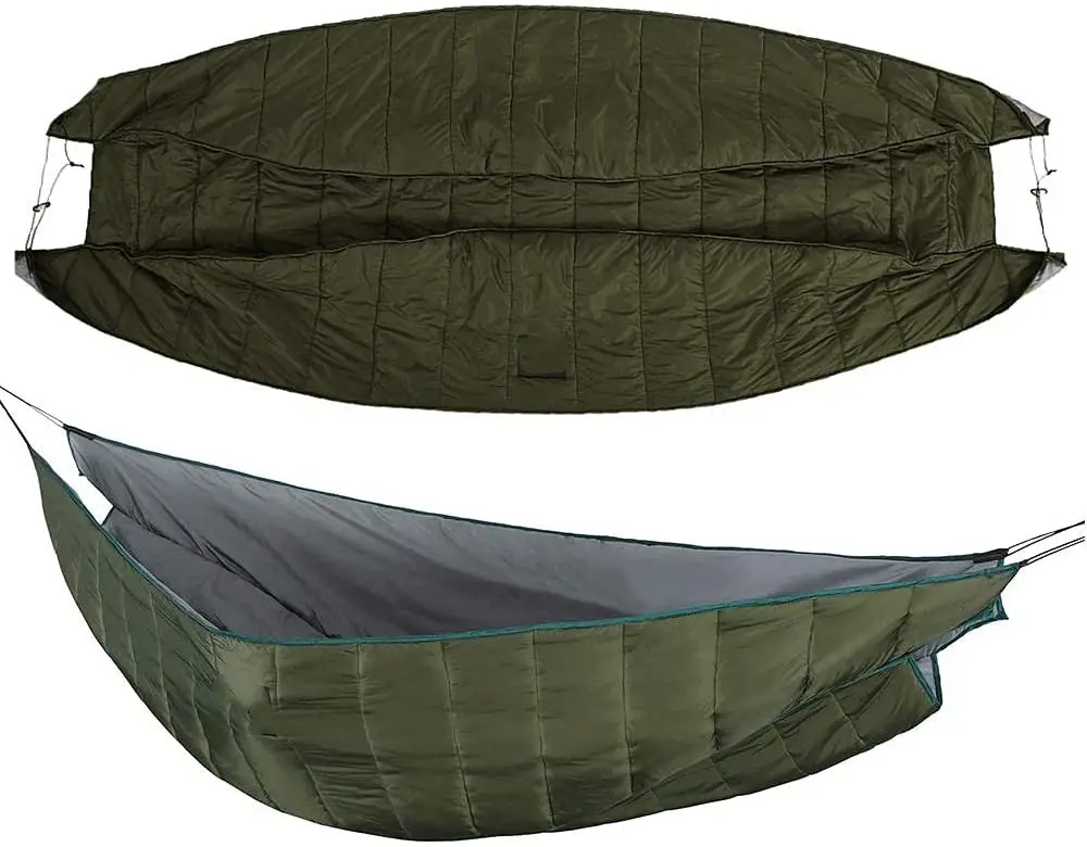 Woqi Outdoor Slaapzak Met Holle Katoen Vulling Fabriek Camping Wandelen Slaapzak Met Hangmat Quilt